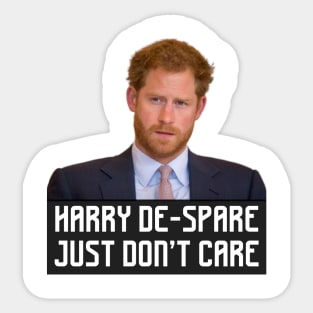 Prince Harry The Spare Heir Sticker